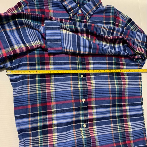 Polo Ralph Lauren Shirt Mens Extra Large Multicolor Slim Fit Performance Flannel - Picture 8 of 12